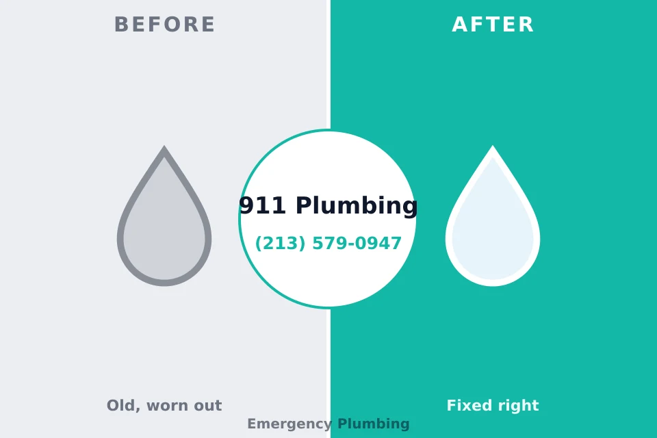 Before and after: plumbing repair Barbourville, KY